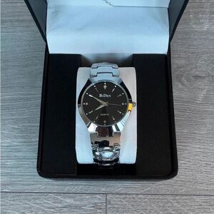 Boohoo Men's Watch with Black Dial and Silver Band